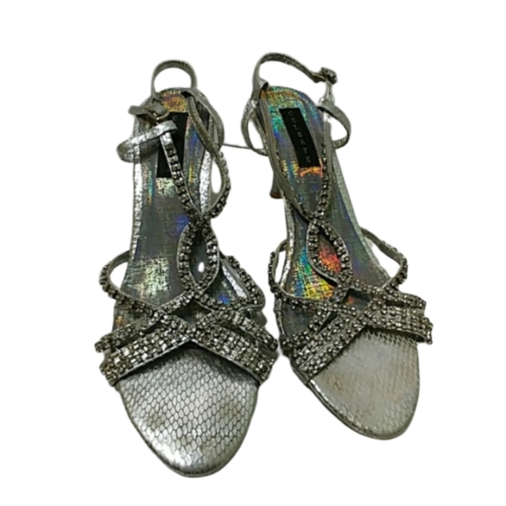 Celeste Rhinestone Heels Size 9 - Picture 3 of 8